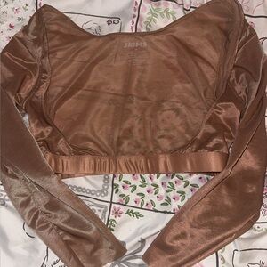 SKIMS Metallic Bronze Top
